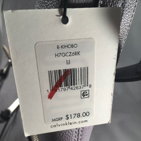 CALVIN KLEIN Kihobo Signature JetSet Lavender Tote - Picture 3 of 6